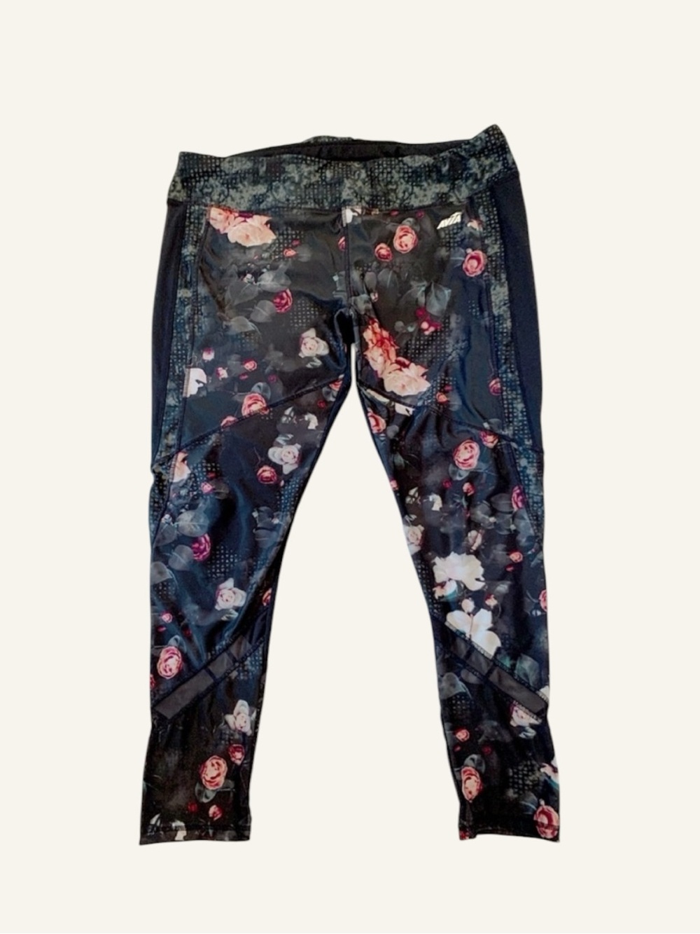 🌹Sporty Chic Avia Rose Print Workout Leggings | XXL